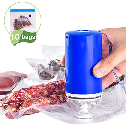 40 Pack Food Vacuum Sealer Bags with Hand Pump BPA-Free fits Foodsaver Sous Vide